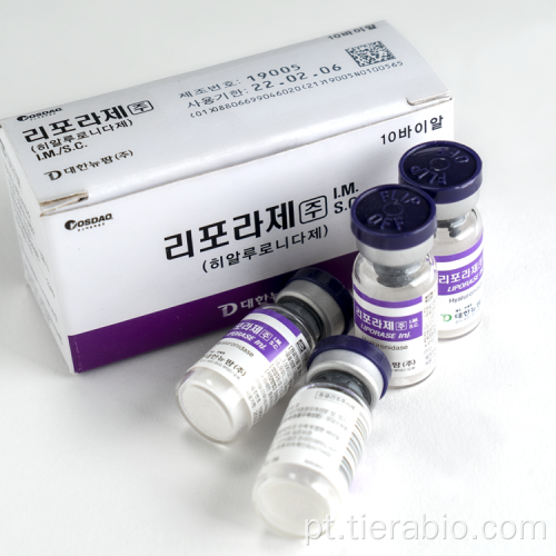 Liporase hialuronidase para dissolver gel de ácido hialurônico